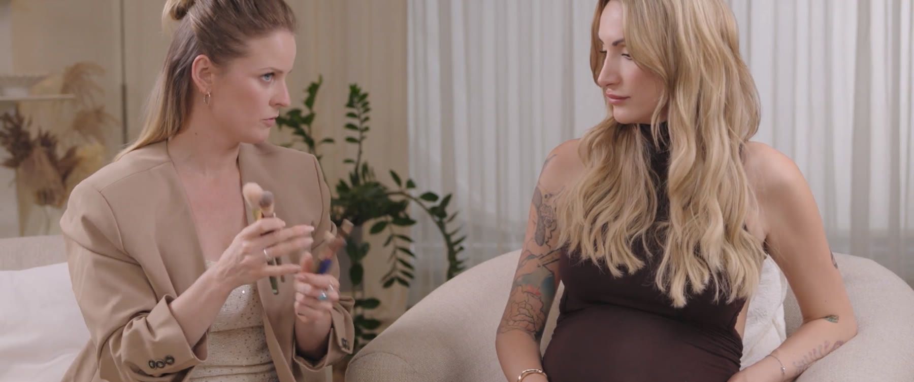 Patricie a maskérky Míša a Evička společně u natáčení kurzu